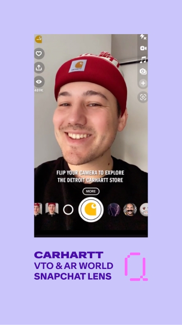 Carhartt Snapchat Lenses by QReal