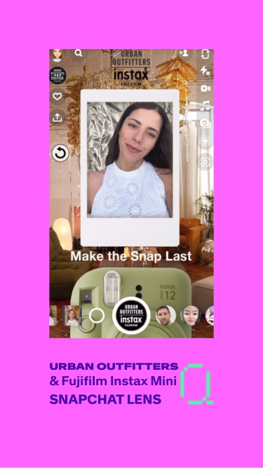 Snapchat Lens for Urban Outfitters & Fujifilm Instax Mini
